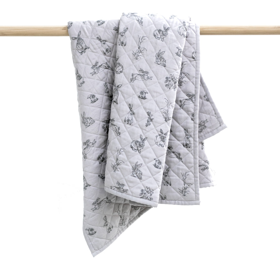 Baby Cot Quilt | Play Mat - Grey