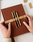 Elastic Book Strap - Gold