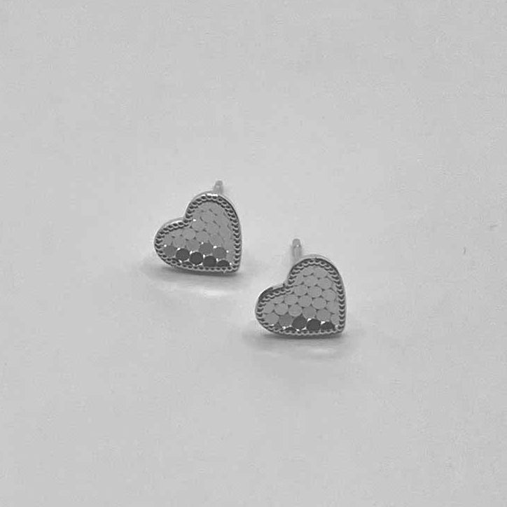 EE234 silver glitter earrings