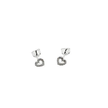 Sterling Silver Earrings -  Heart Multi Stud
