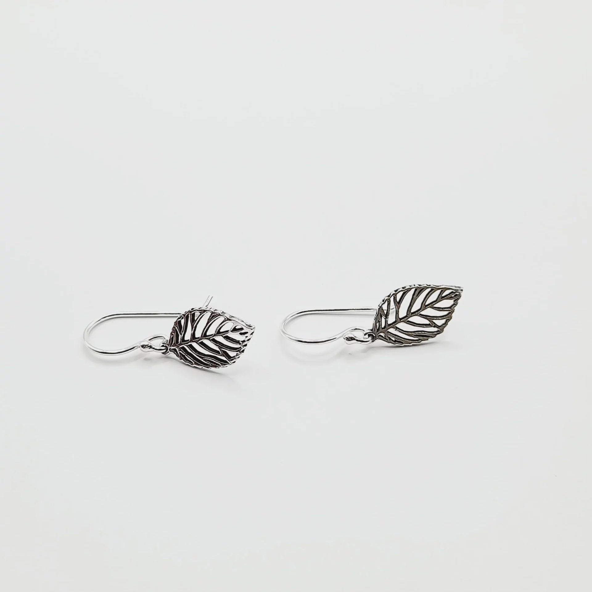 Sterling Silver  Earrings - Little Leaf