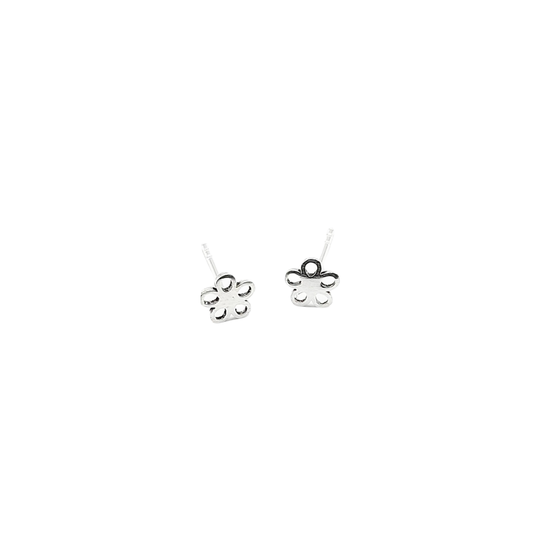 Sterling Silver Earrings - Cutout Daisy Studs
