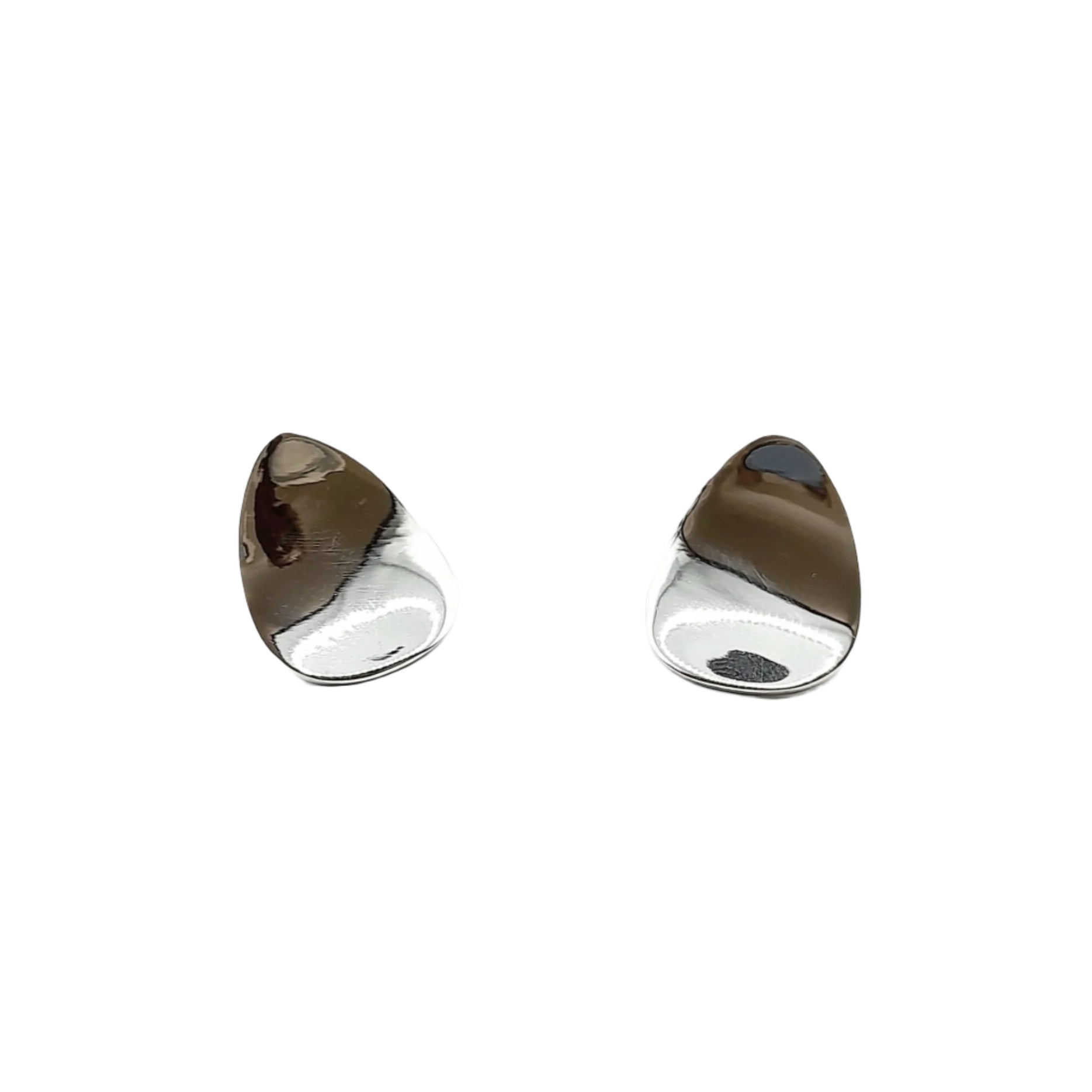 Sterling Silver Earrings - Dish Stud