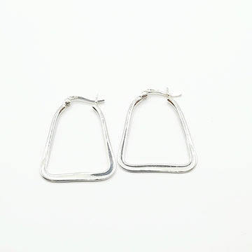 Sterling Silver Earrings - Square Hoops