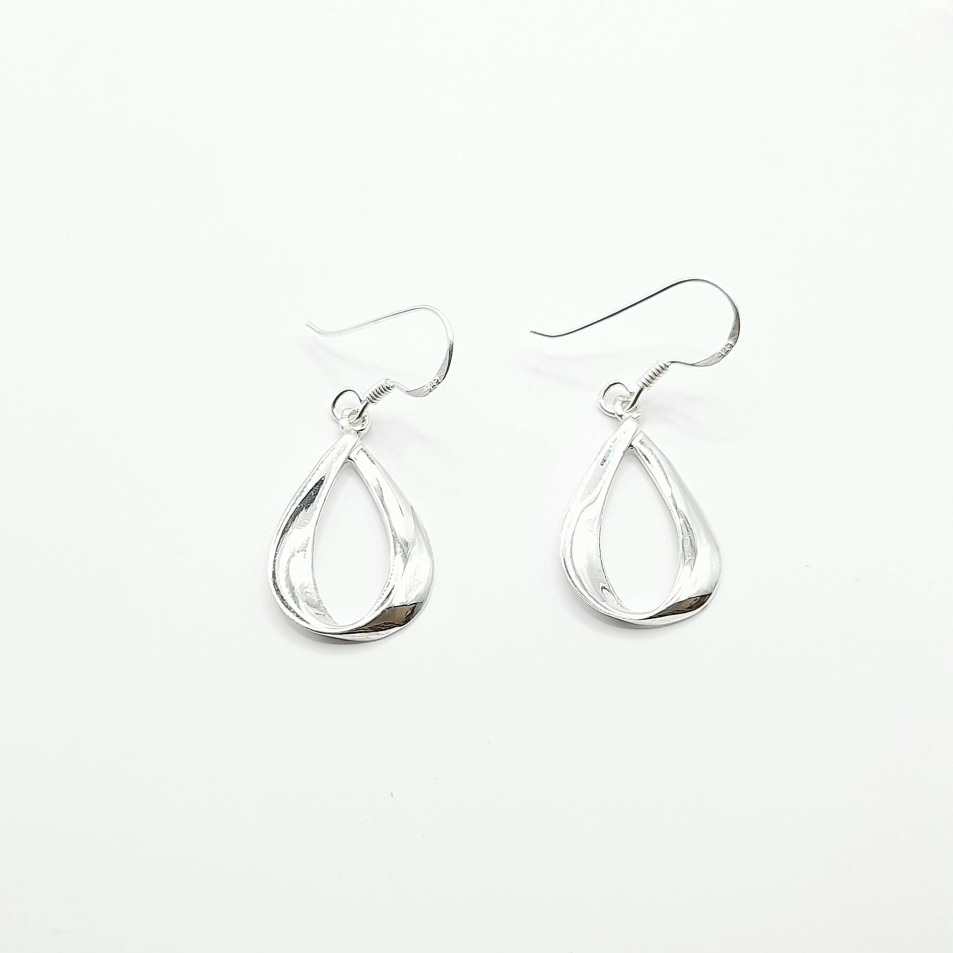 Sterling Silver Earrings - Outline Drop