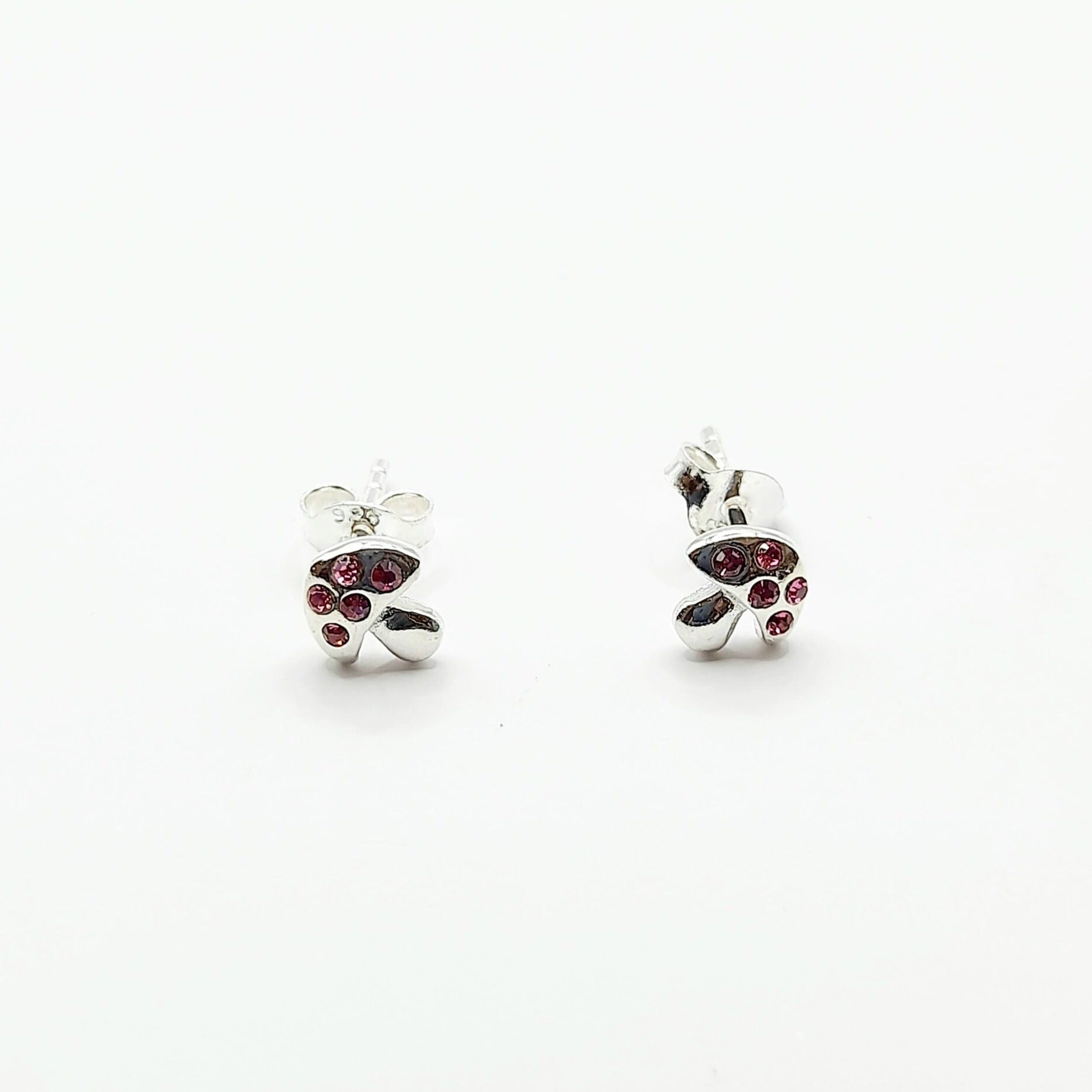 Sterling Silver Enamel  Earrings - Assorted
