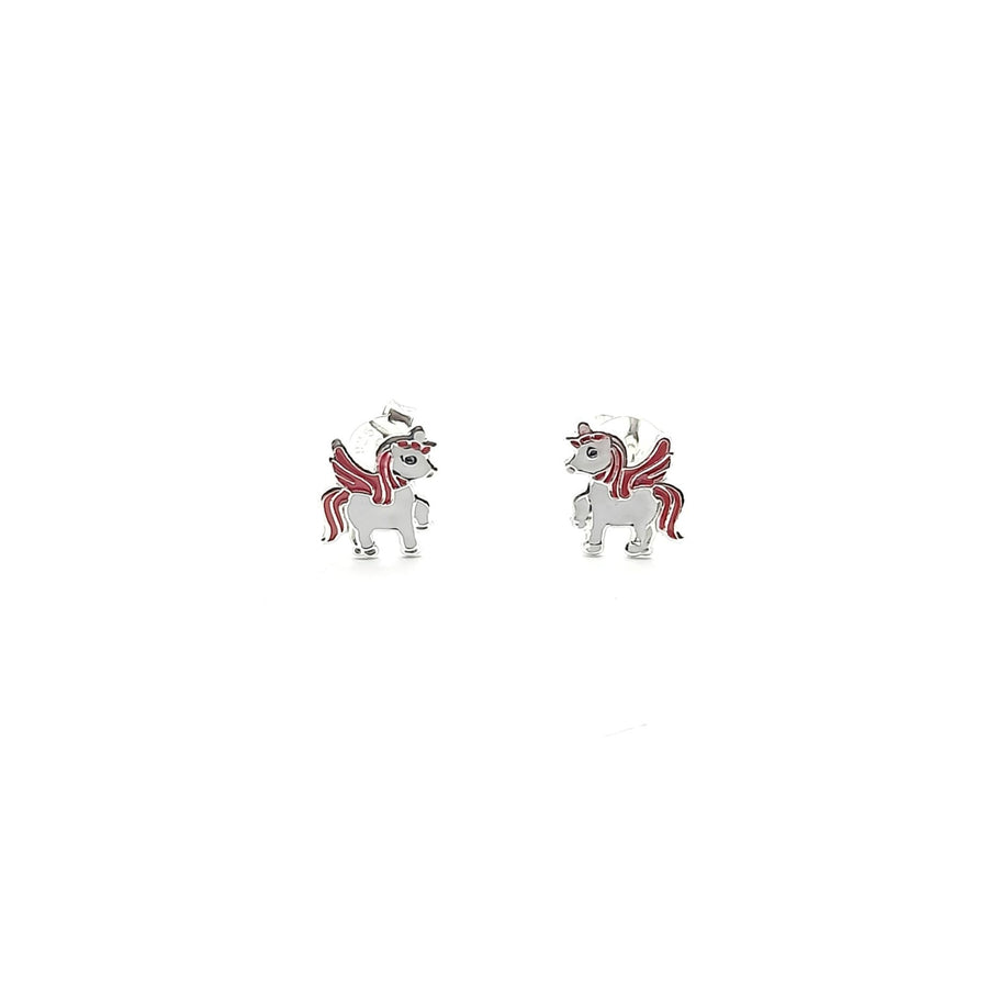 Sterling Silver Enamel  Earrings - Assorted