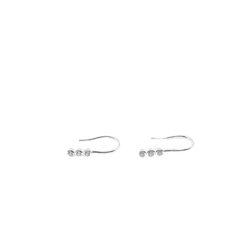 Sterling Silver Earrings - Crystals on Hook
