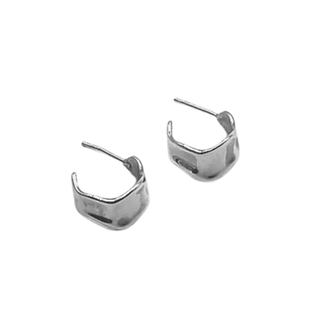 Sterling Silver - Detailed Hoop Drop