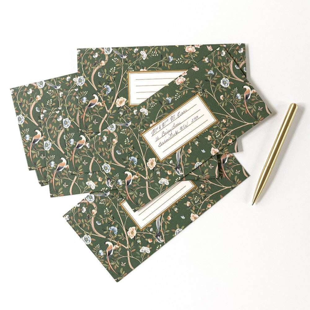 Camellia Tree 10 Pack DL Envelopes