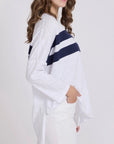 Stella + Gemma Long Sleeve Top - Orlando | Navy White