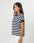 Stella + Gemma Gwen Tee - Milk/Midnight