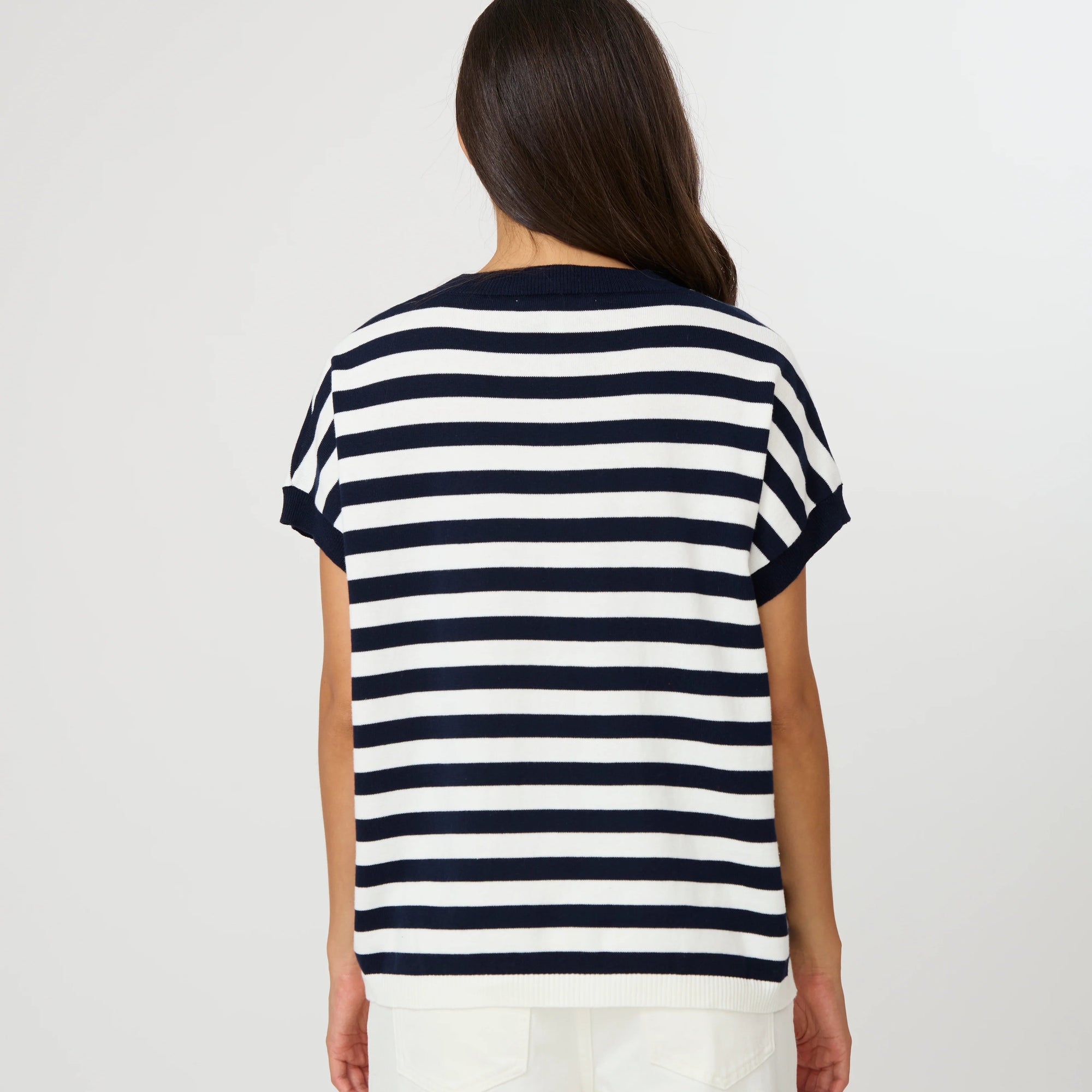 Stella + Gemma Gwen Tee - Milk/Midnight