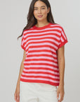 Stella + Gemma Gwen Tee - Pink | Red