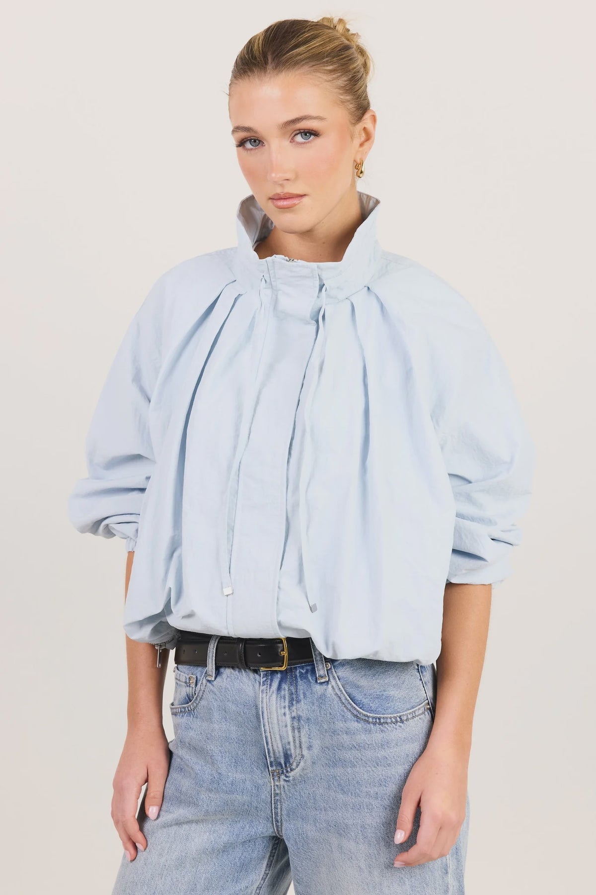 Element Funnel Neck Bomber Jacket | Ice Blue