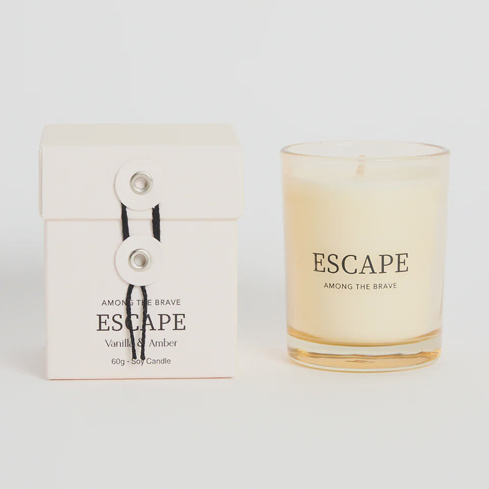 Escape Vanilla and Amber Candle 60g