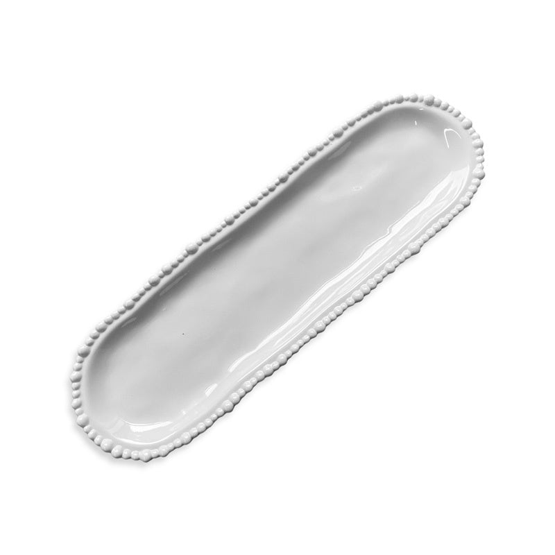 Melamine Pearl Platter White
