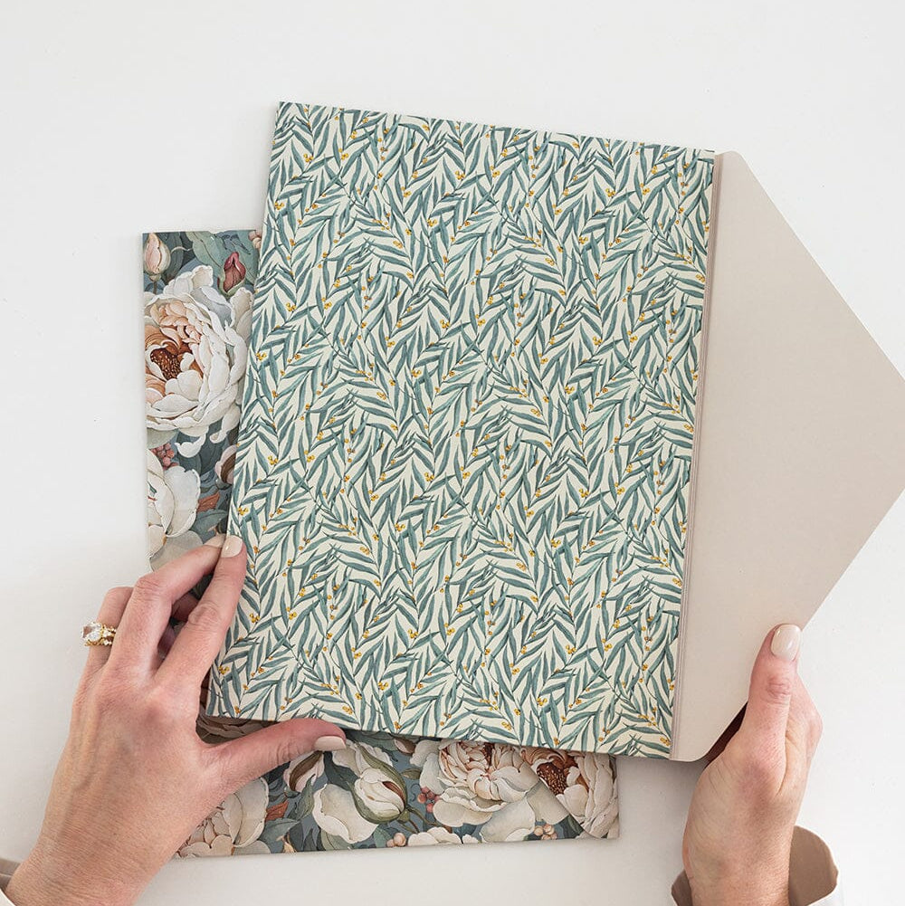 Envelope Folder A4 2 Pkt | Heritage Rose + Golden Wattle