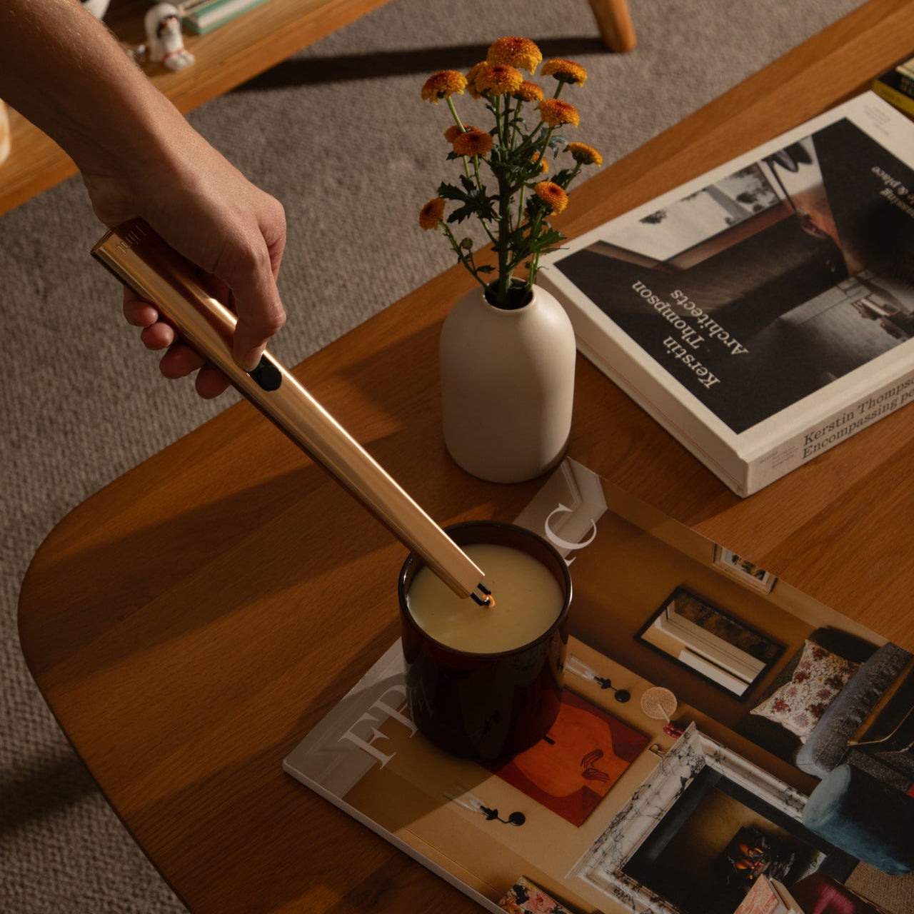 Flint Rechargeable Lighter Gold