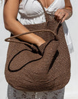 Raffia Knit Slouch Bag