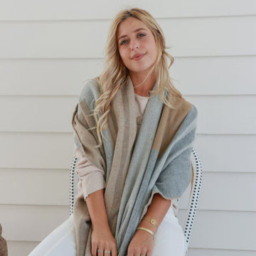 Scarf - Check | Natural