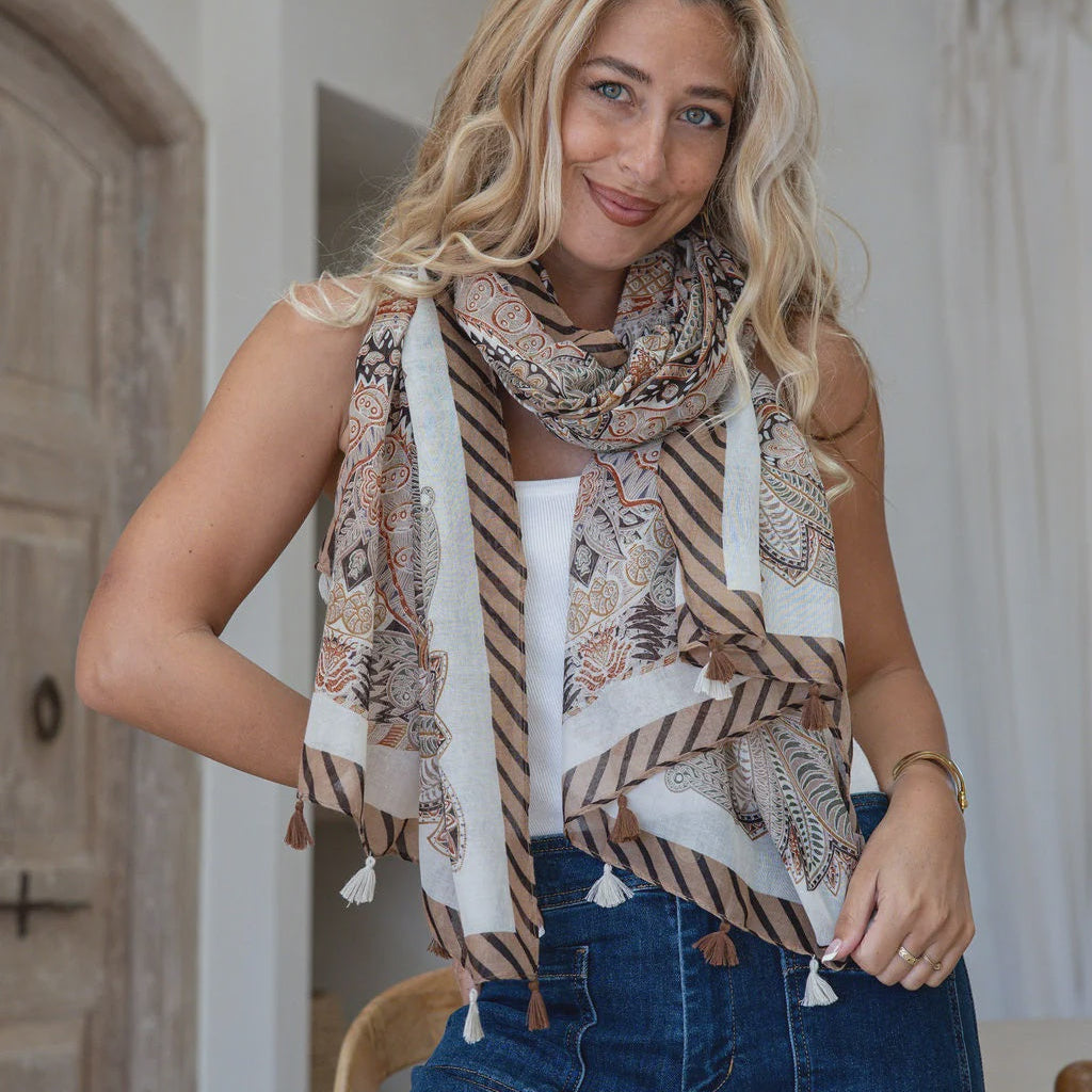 Paisley scarf | Copper