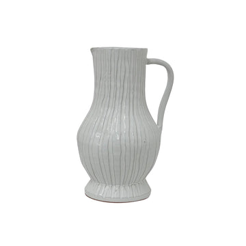 French Country Ribbed Jug Large