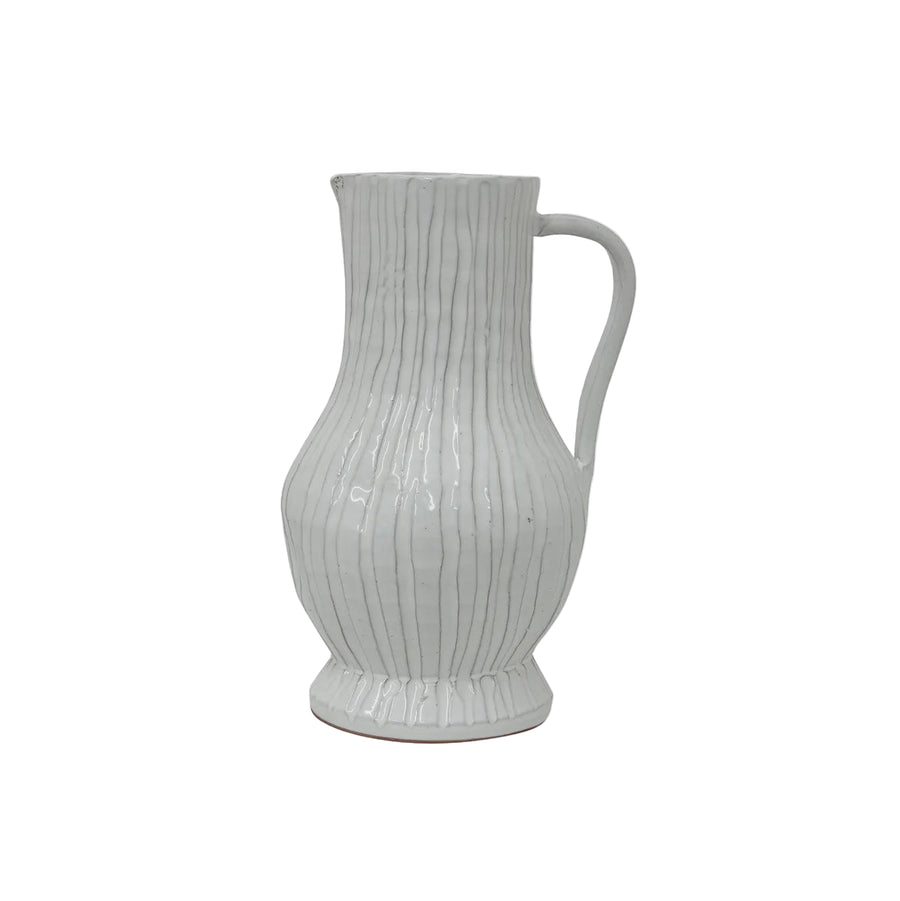 French Country Ribbed Jug Large