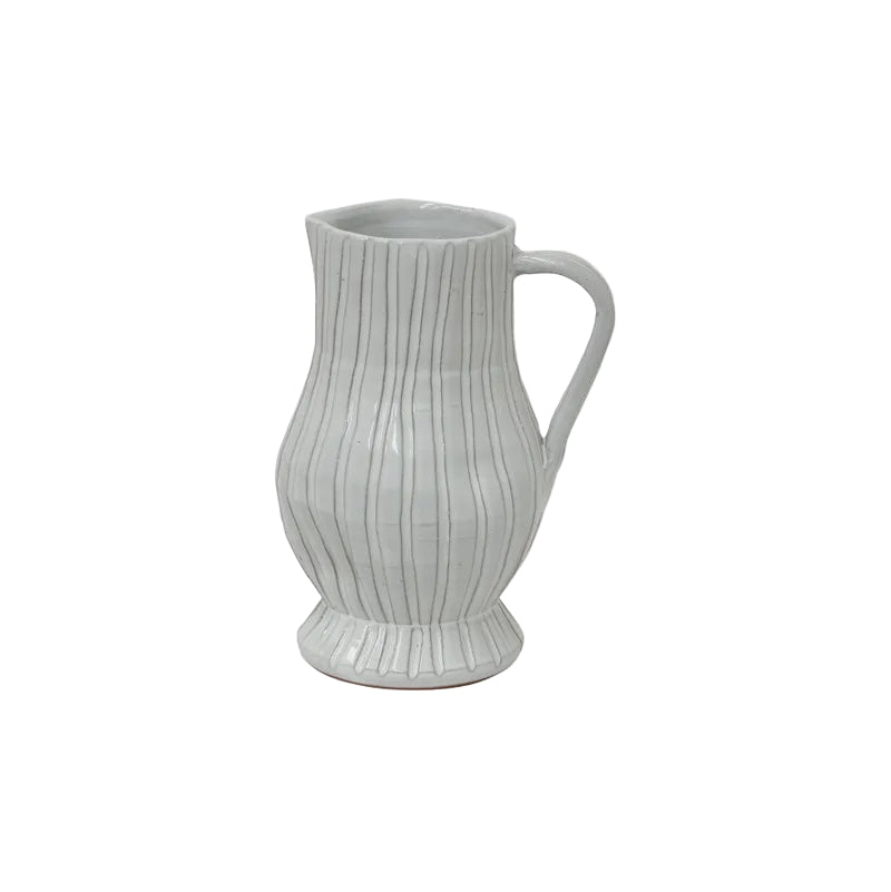 French Country Ribbed Jug Small