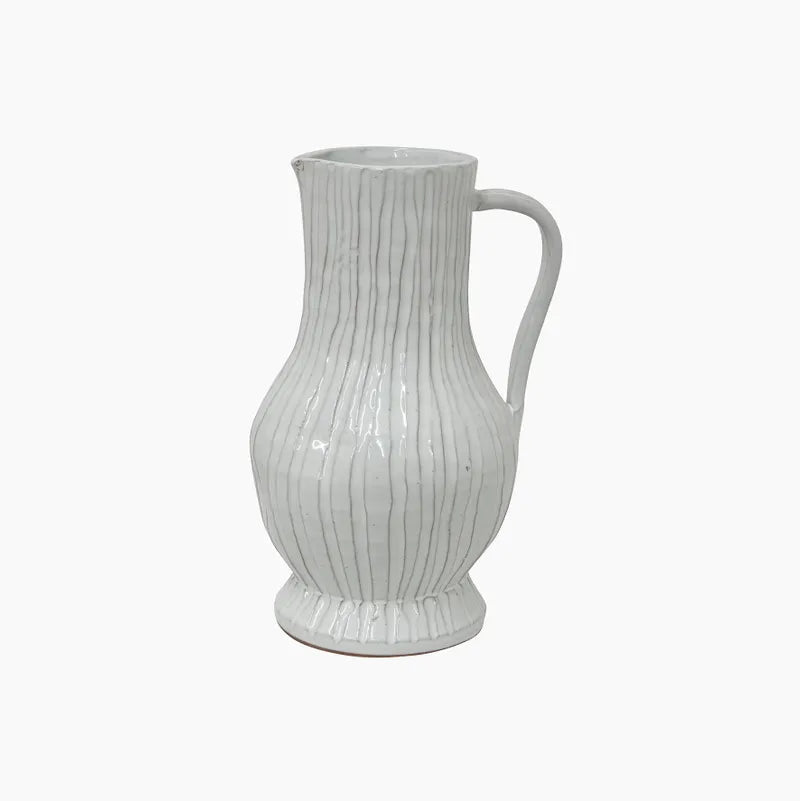 French Country Ribbed Jug Large