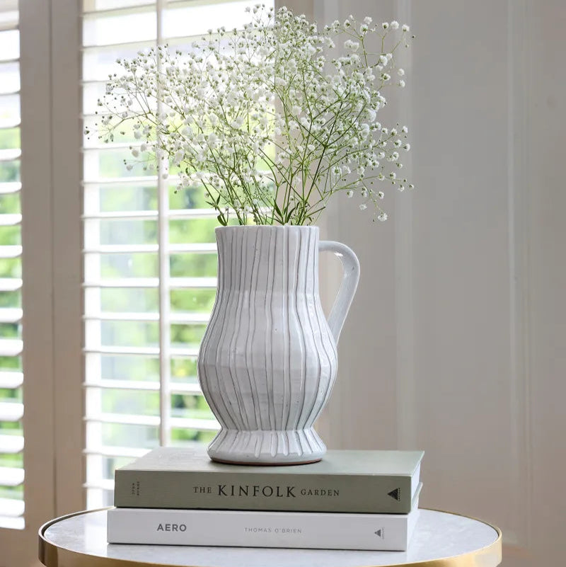 French Country Ribbed Jug Small