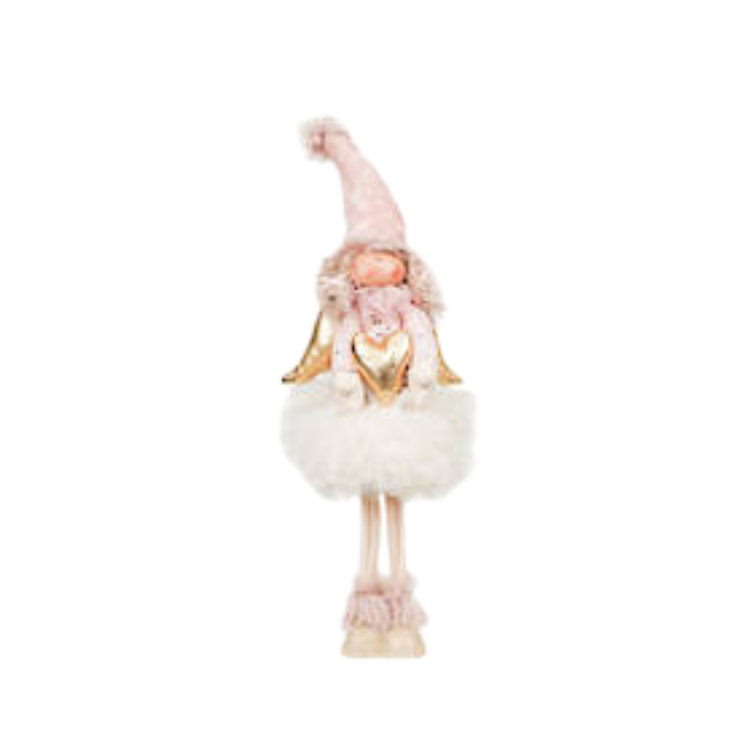 Christmas - Sitting Angel Girl With Heart | 47cm