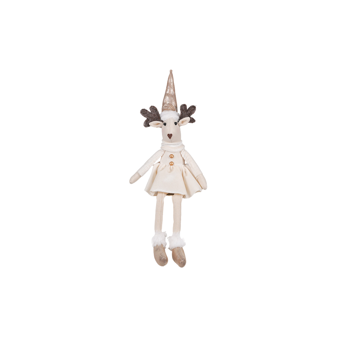 Christmas - Eldina Velvet Sitting Deer Girl