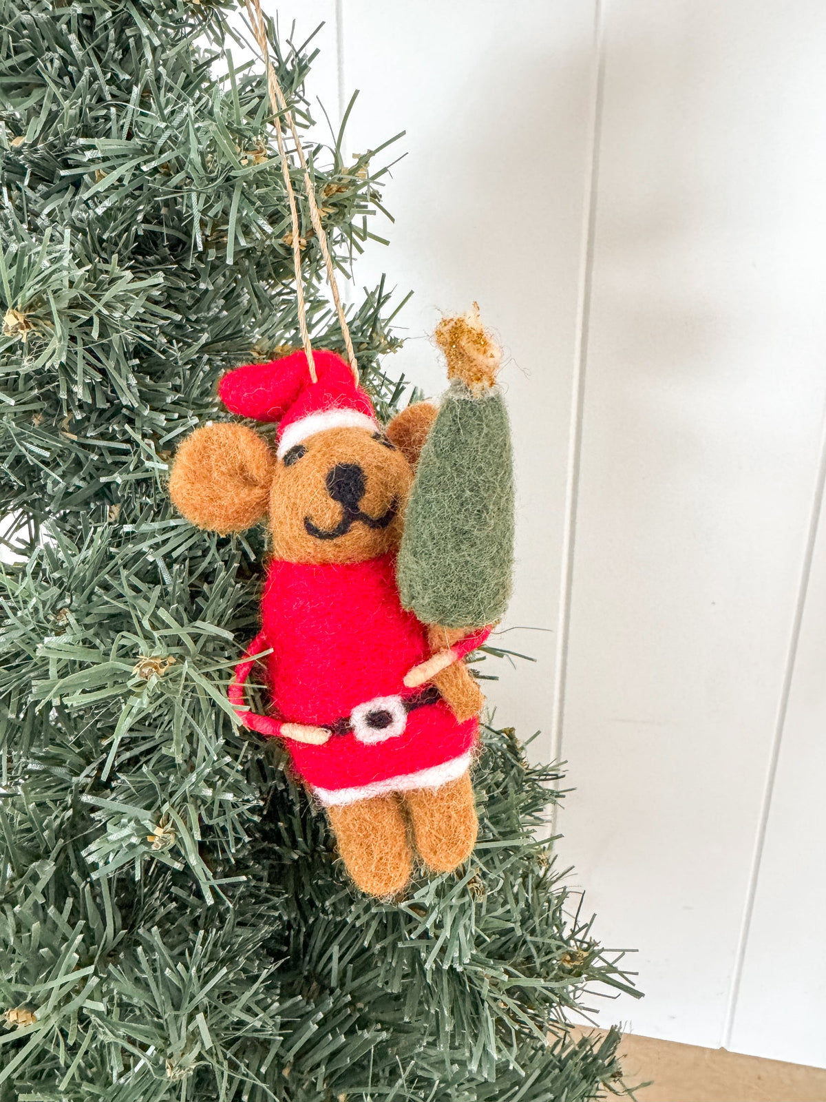 Christmas - Felt Mouse Decoration