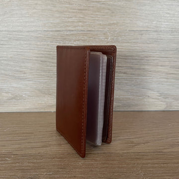 Leather Card Wallet - Jed | Mid Brown