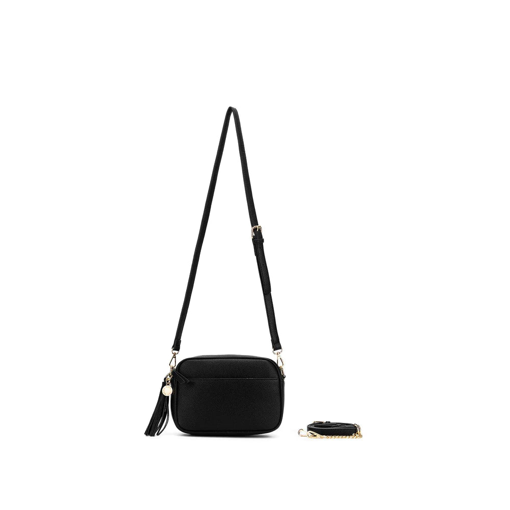 Indie Black Crossbody Bag by Black Caviar