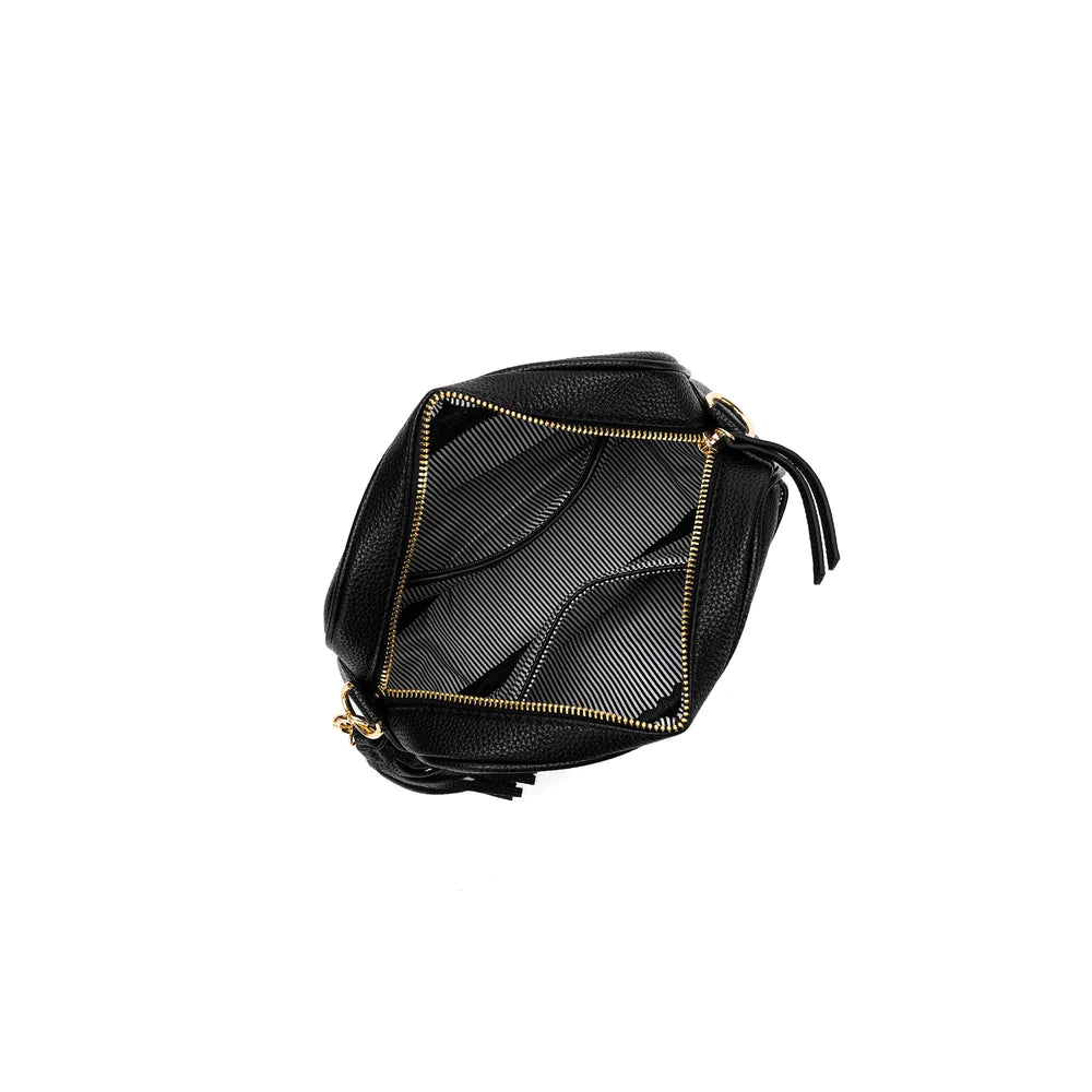 Indie Black Crossbody Bag by Black Caviar