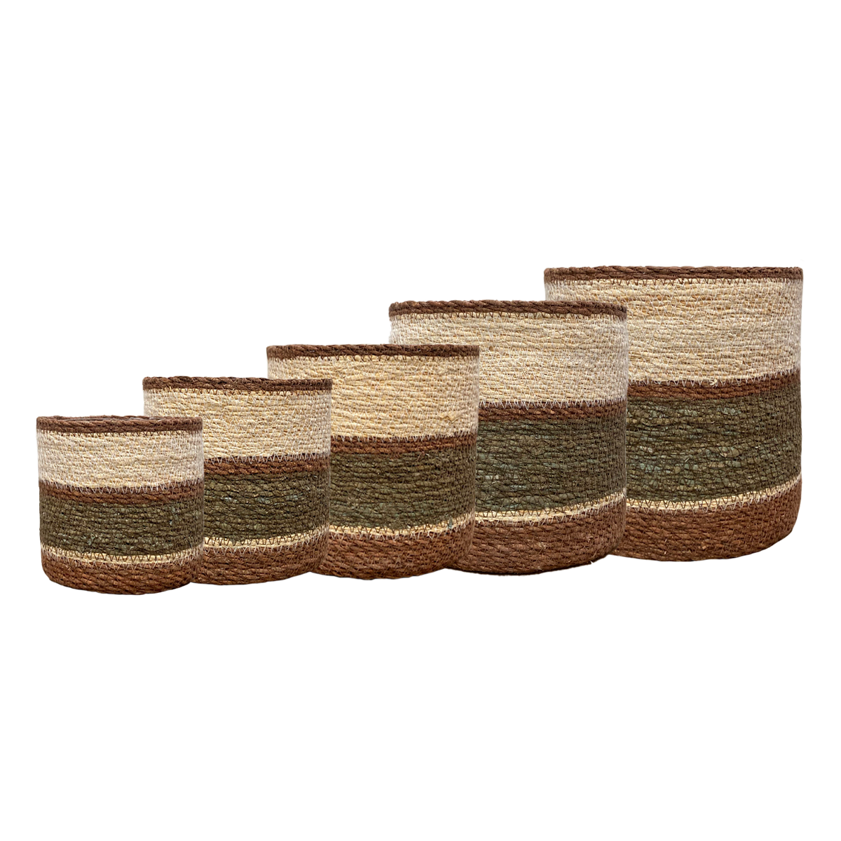Eloise Planter Baskets - Olive