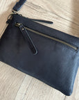 rugged hide Leather Bag - Kingston | Black
