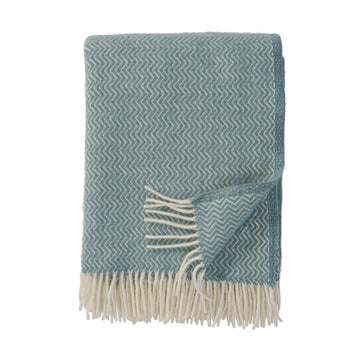 Klippan 100% Wool Throw - Sorbet | Silky Blue
