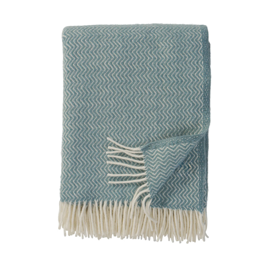 Klippan 100% Wool Throw - Sorbet | Silky Blue