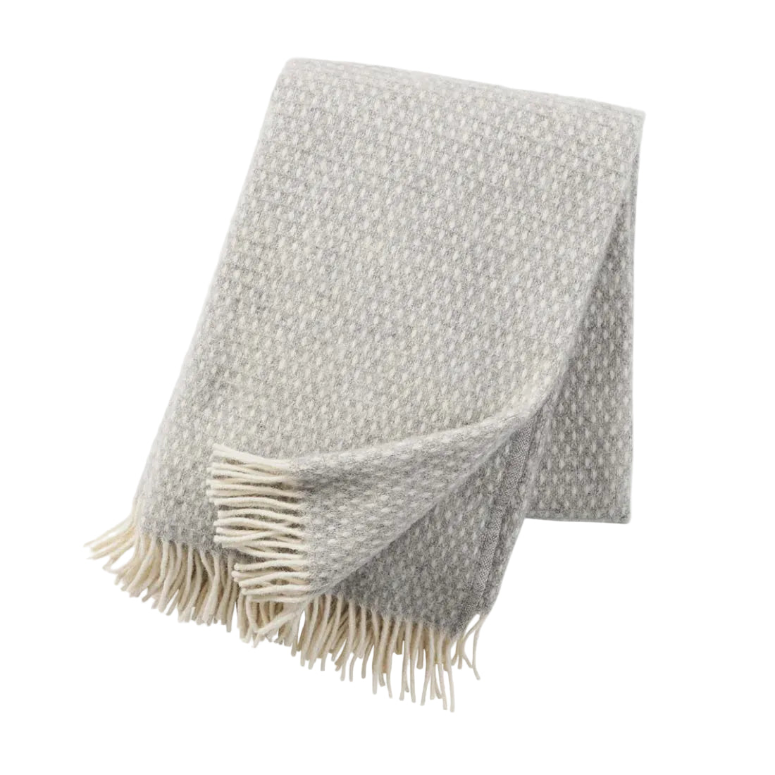 Klippan Knut Lambswool Throw - Light Grey
