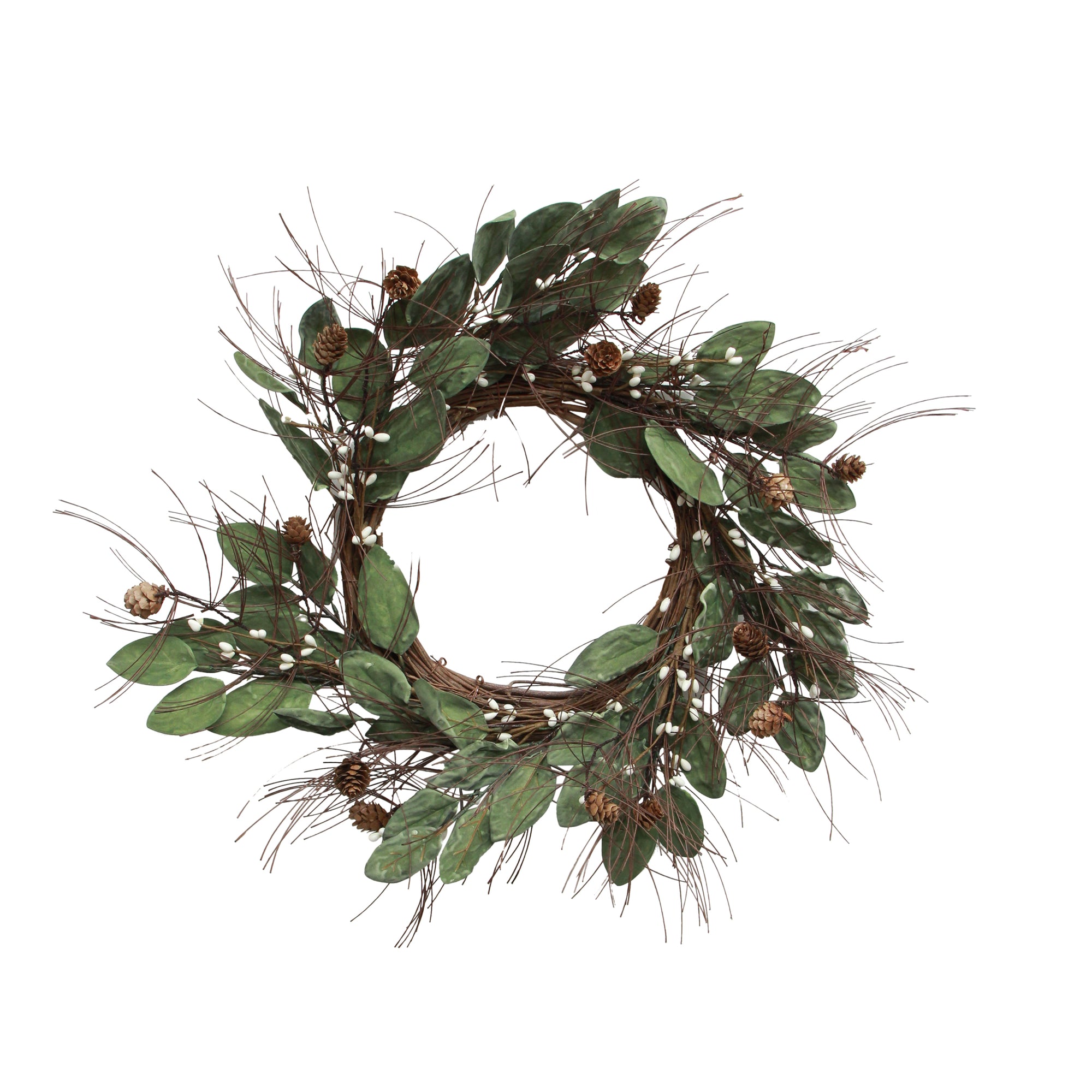 White Berry and Pinecone Wreath | Small
