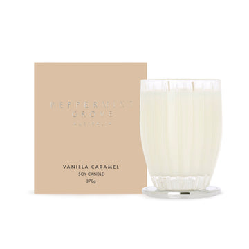 Peppermint Grove Soy Candle - Vanilla Caramel | 370g