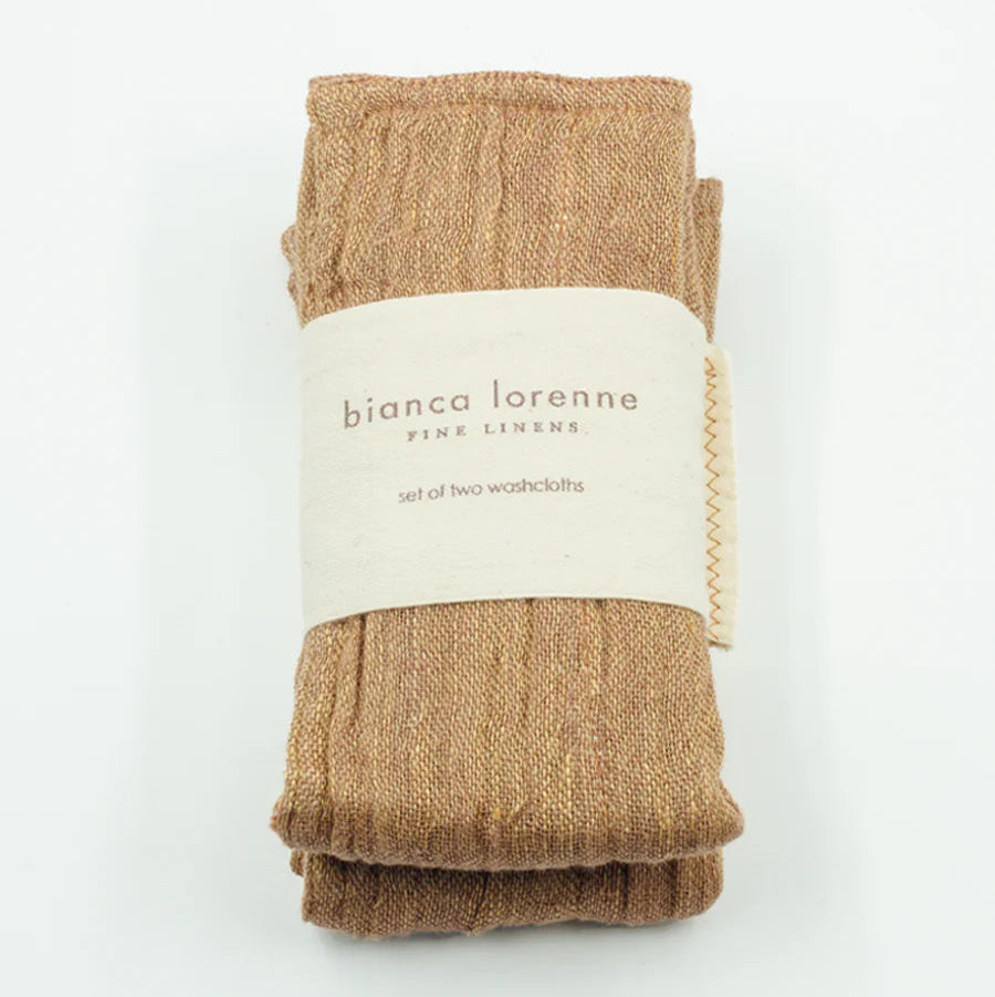 Leggera Washcloths - Set of Two | Sepia