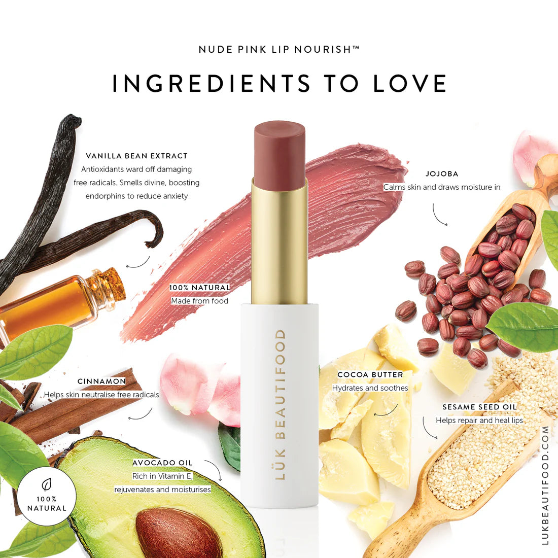 Luk Lip Nourish Nude Pink