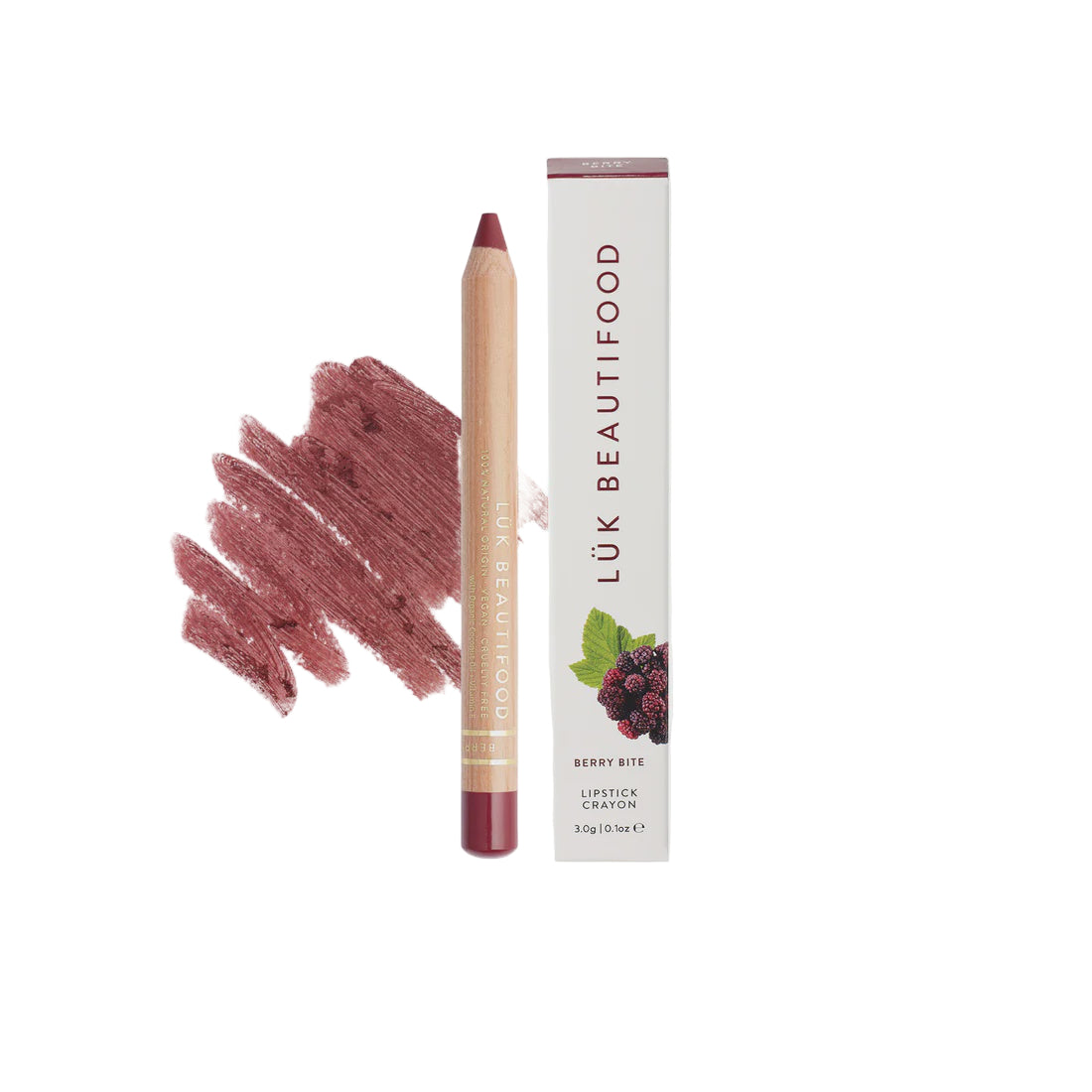 Luk Beautifood Natural Lipstick Crayon - Berry Bite