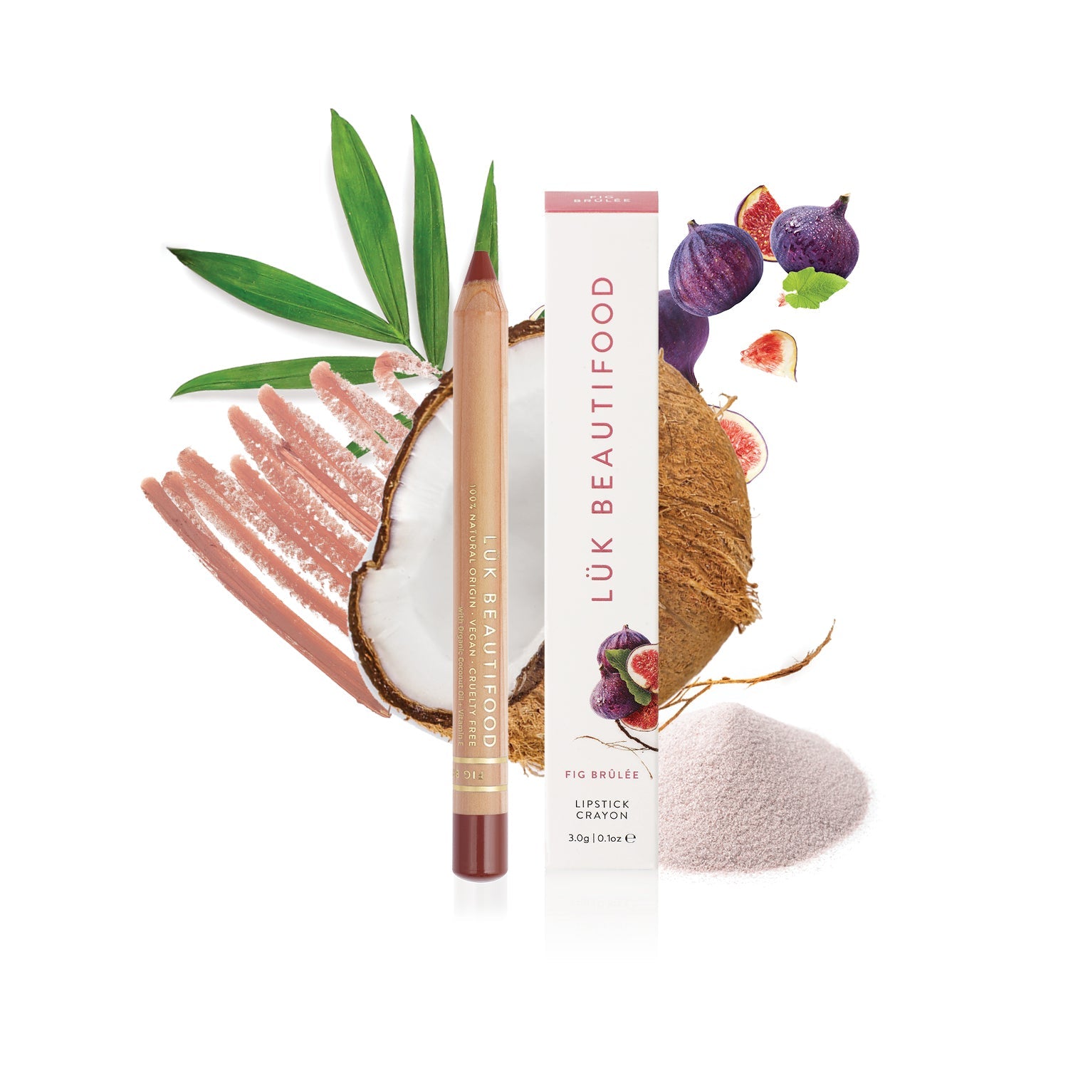 Luk Beautifood Natural Lipstick Crayon - Fig Brülee