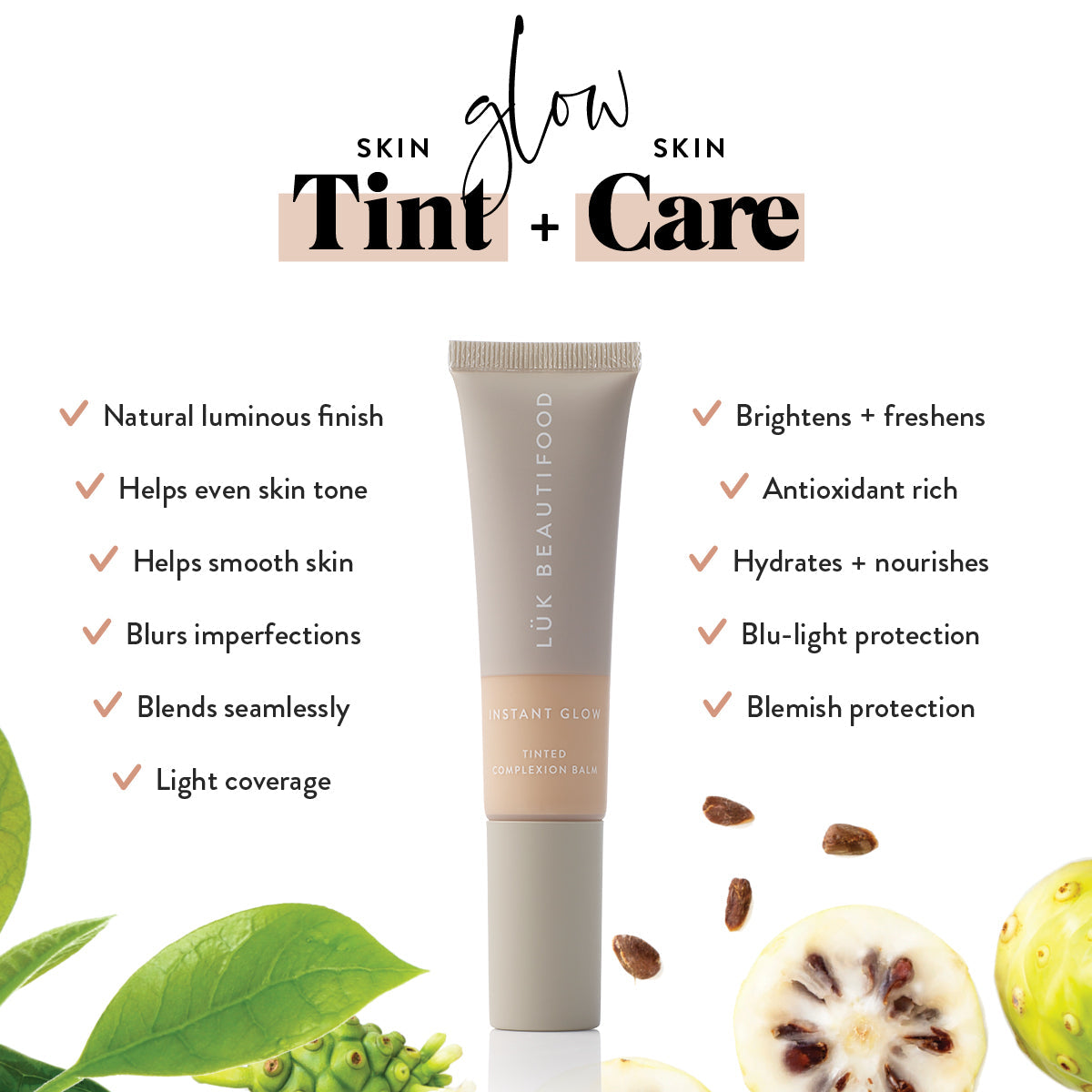 Luk Beautifood Instant Glow Skin Tint - Nude 2 | Light