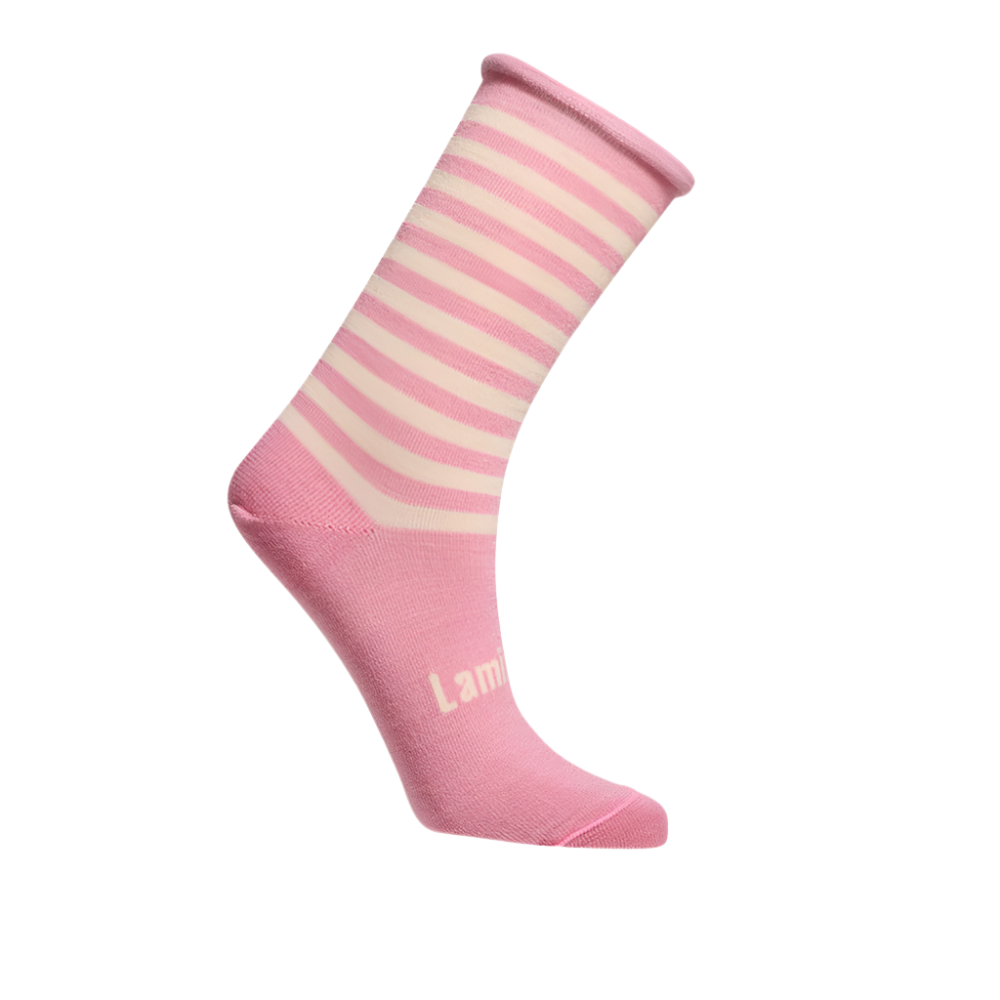 Merino Wool Roll Top Crew Socks | WOMAN | Meringue